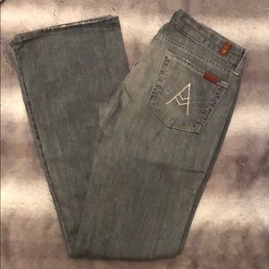 7 For All Mankind A Pocket Light Wash Jeans 28